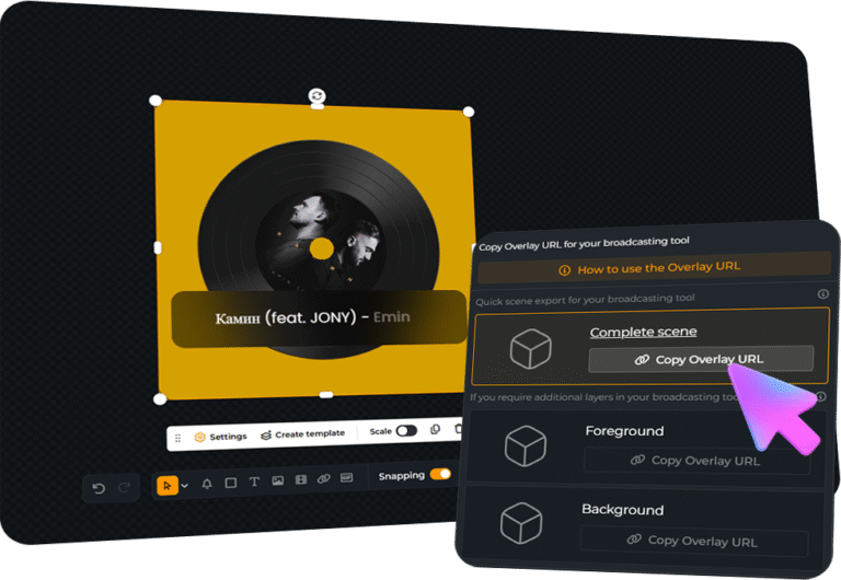 Music Player Widgets - OWN3D.PRO Streaming Tool
