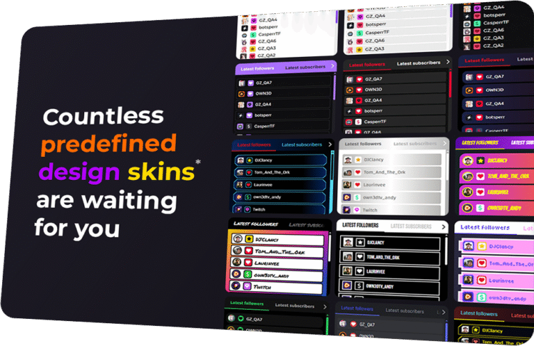 Latest Followers Twitch Extension - OWN3D.PRO Streaming Tool