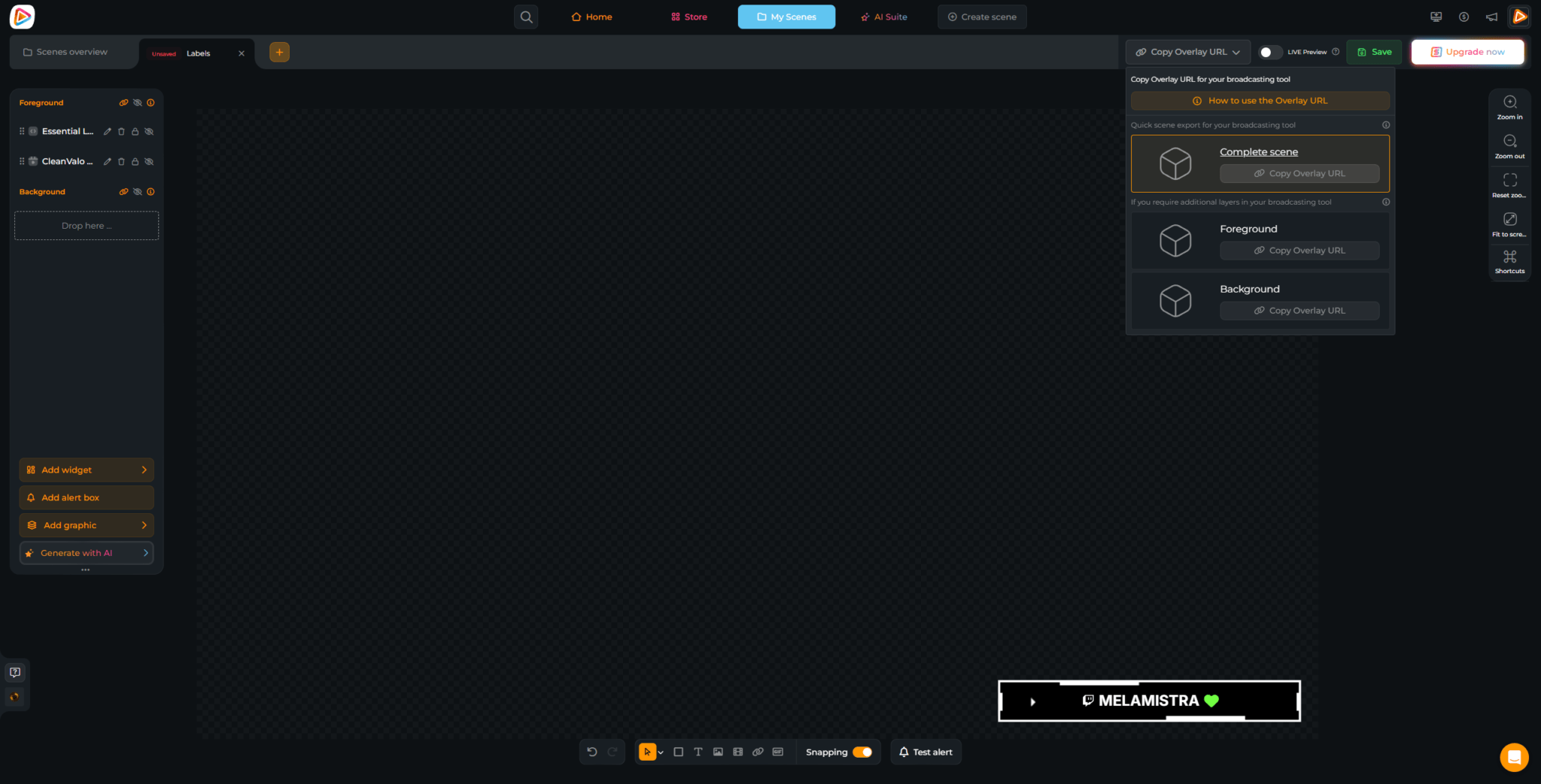 Streamsource Copy Stream Labels for Twitch, YouTube & Kick | Highlight Supporters